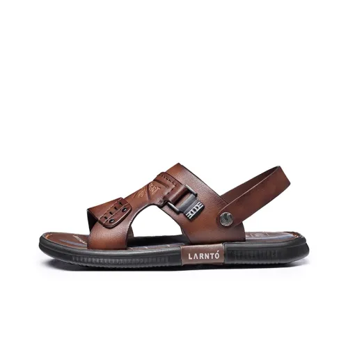 LAORENTOU Beach Sandals Men Black