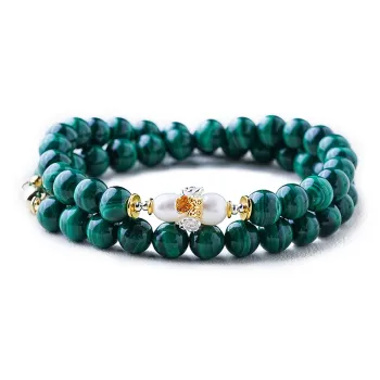 Amy's Garden Malachite Jade Necklaces Women's