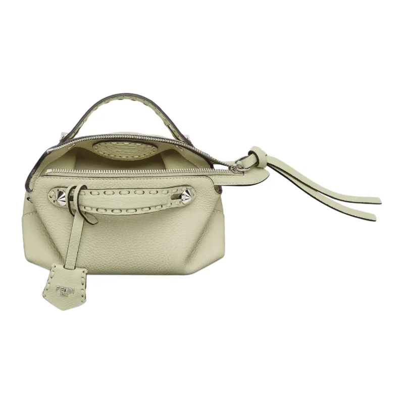 FENDI By The Way Series Calfskin Shoulder Bag Crossbody Bag Handbag Mini Women's Green-4