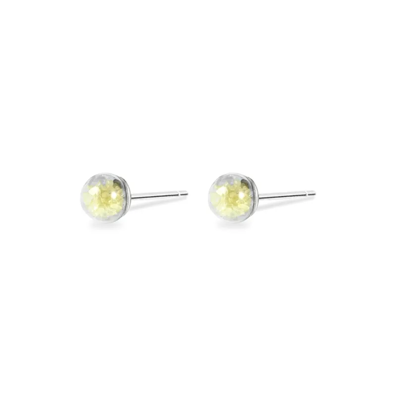 SHEEHHYY Crystal Jade Stud Earrings Unisex-2