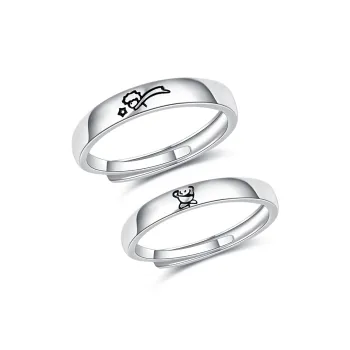Jinghua Record Alloy Rings Unisex