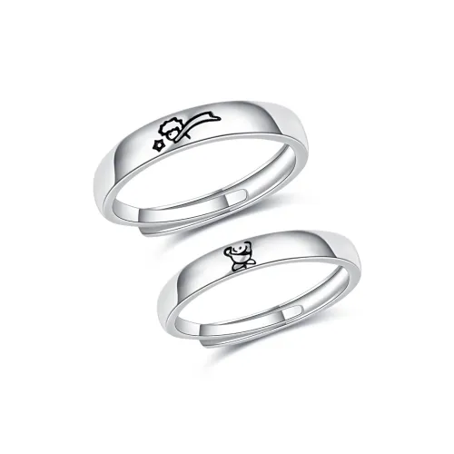 Jinghua Record Alloy Rings Unisex