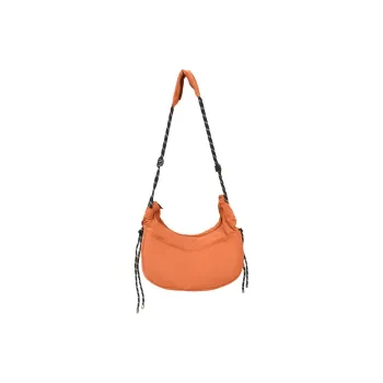 TAKI Nylon Casual Minimalist Style Dumpling Bag Regular Unisex Orange