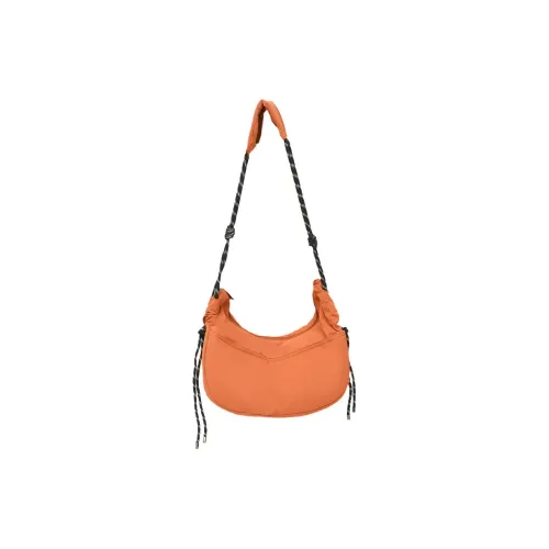 TAKI Nylon Casual Minimalist Style Dumpling Bag Regular Unisex Orange
