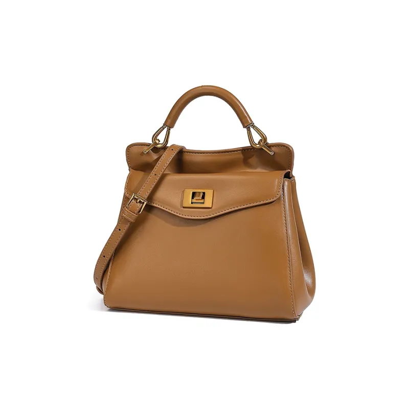 Vigno Synthetic Leather Shoulder Bag Crossbody Bag Regular Women's Brown/Red/Ecru/Black-2
