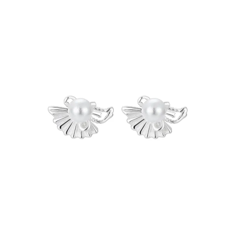 MIDNIGHT MOMENT S999 Silver Stud Earrings Women's-0