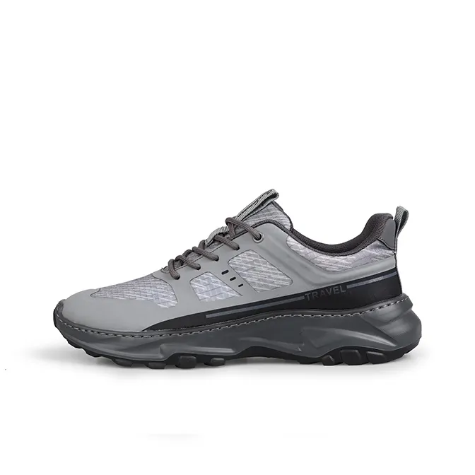BOSSSUNWEN Light Boundary Collection Low Top Casual Shoes Men's Gray-0