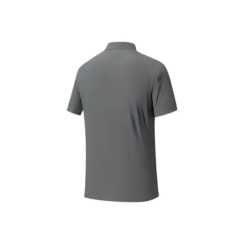 Anta Champion All Weather Collection Lifestyle Collection Polo Shirt Men's Dark Chamber Gray-1