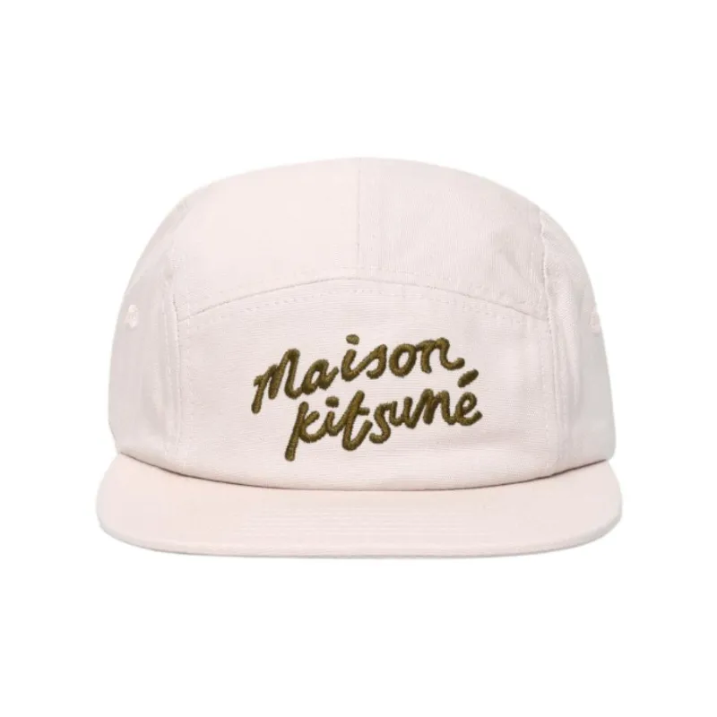 Maison Kitsune Cotton Baseball Caps Unisex Pink-2