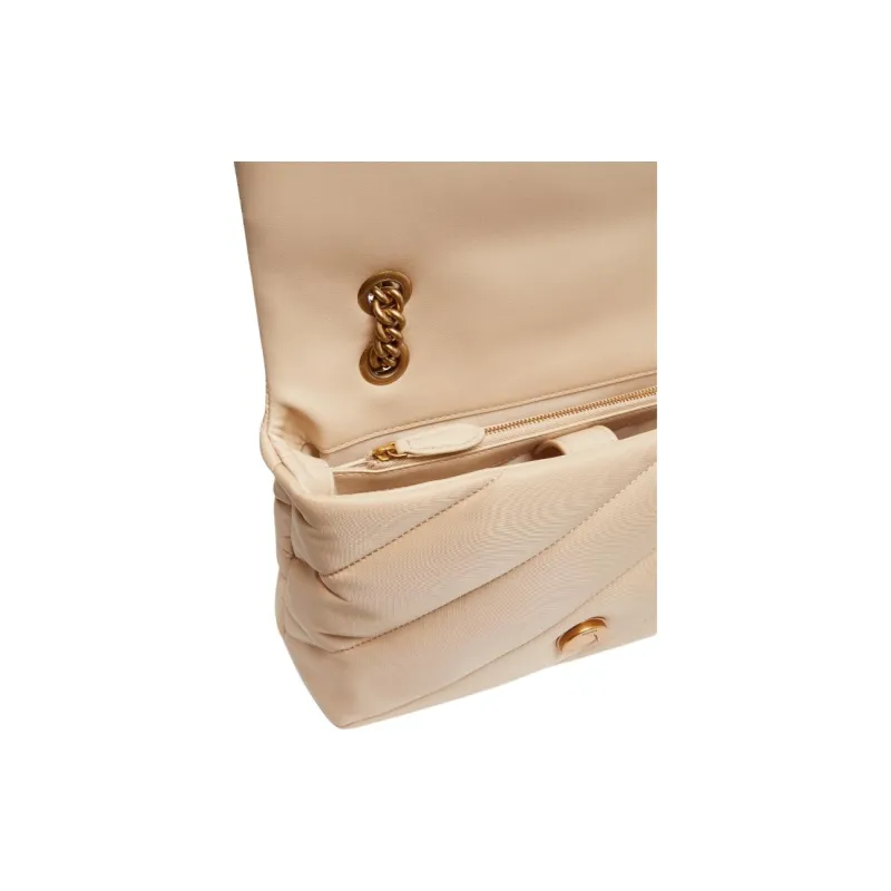 PINKO Love Bag Polyamide Crossbody Bag Women's Pink-3
