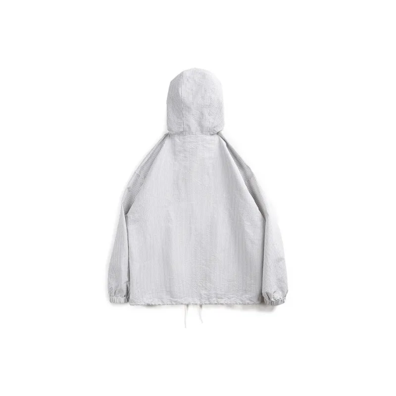 MADEN Sweatshirt Men's Gray White Stripes-1