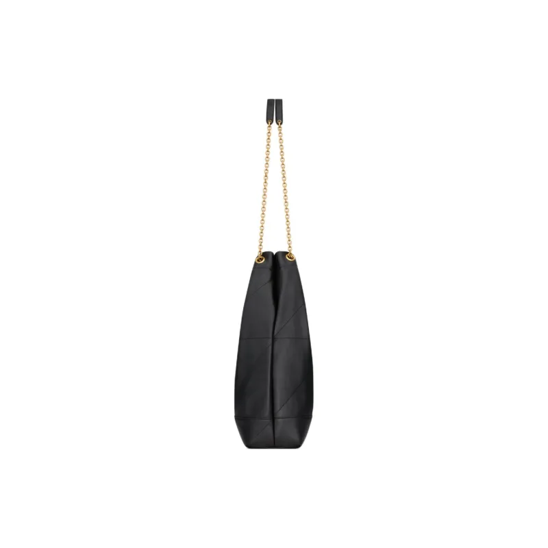 SAINT LAURENT Jamie Lambskin Shoulder Bag Tubas Women's Black-3