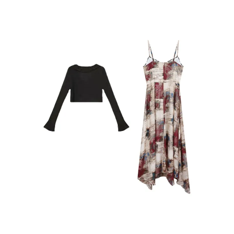 PAVEA Two Piece Skirt Sets Women's-1