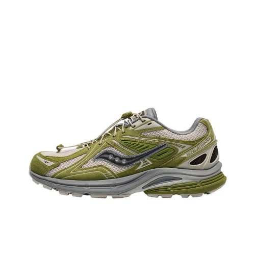 Saucony Kinvara 4 Anti Slip Wear Resistant Low Top Casual Shoes Unisex Beige Green