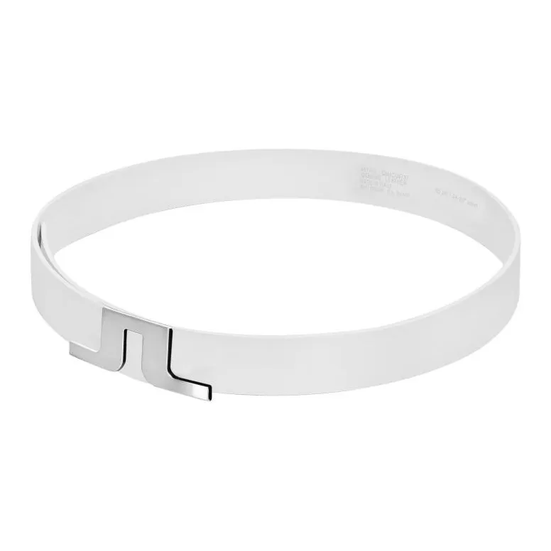 J.Lindeberg Cow Leather Belts Unisex White -2
