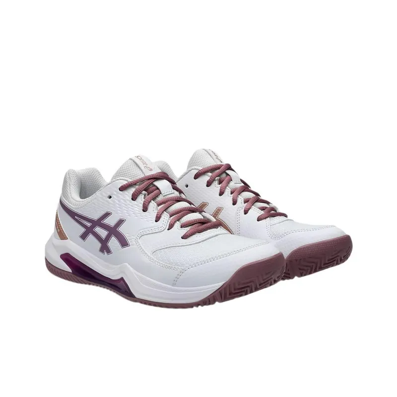 Asics Gel Dedicate 8 Cushioning And Abrasion Resistant Coverage Low Top Tennis Shoes Women's White-2
