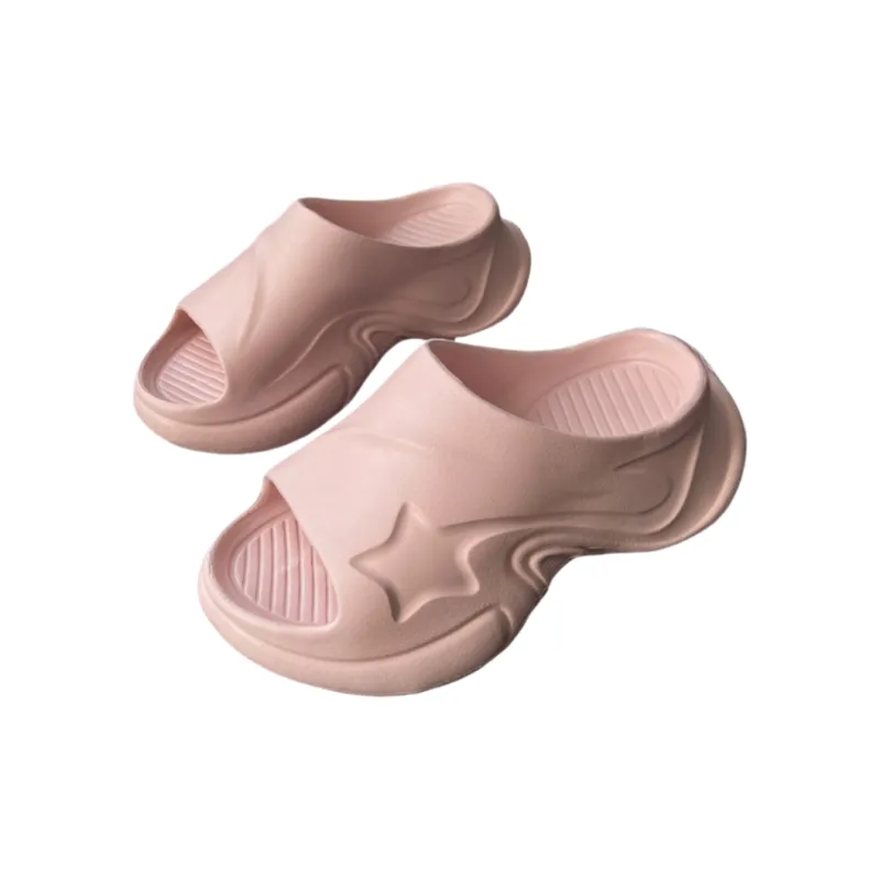 Meter Fashion Trend Spring Summer Minimalist Style Stars Fashion Eva Home Platform Slippers Slide on Slippers-4