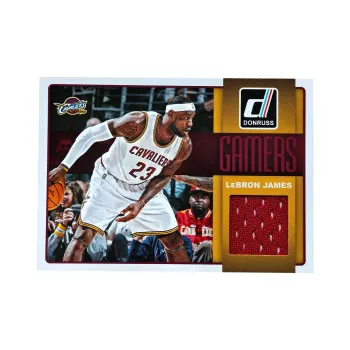 PANINI 2014 15 Donruss LeBron James Personally Worn Jersey Material Knight Leather Worth Collecting. Sports Cards 1 Pc