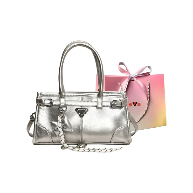 Yalu PU Crossbody Handbag Women's White/Silver/Pink/Blue/Black-7