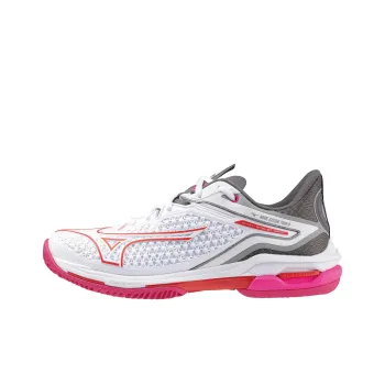 Mizuno Wave Exceed Tour 6 Low Top Tennis Shoes Women's White Pink