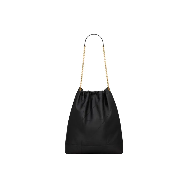 SAINT LAURENT Jamie Lambskin Shoulder Bag Tubas Women's Black-4