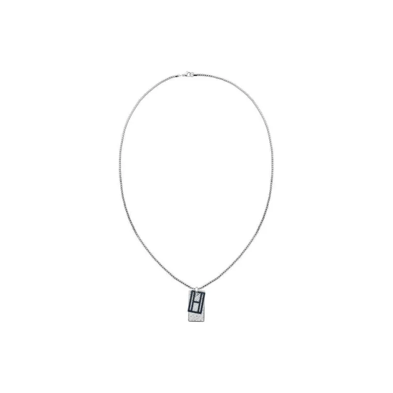 Tommy Hilfiger Stainless Steel Necklaces Men's Silver-1