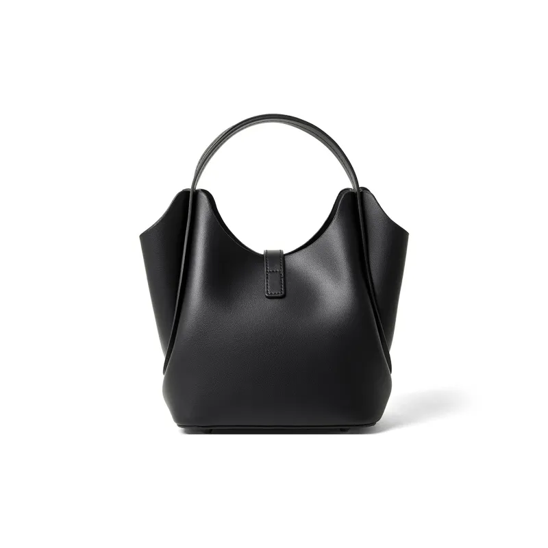 ROBERTA DI CAMERINO Cow Split Leather, Leather Handbag Regular Women's Ecru/Black/Olive Green-7