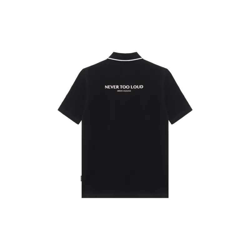 ARMANI EXCHANGE Polo Shirts Men Black-1