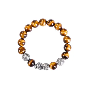 GOLDFISH ALLEY Tiger's Eye Stone Bracelets Unisex