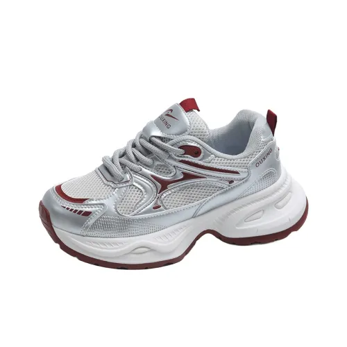 REIHUNG Anti Slip Wear Resistant Breathable Supportive Lightweight Height Increasing Low Top Chunky Sneakers Women's