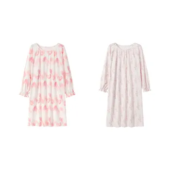 Herbal Primer Nightgown Women's Combo Set
