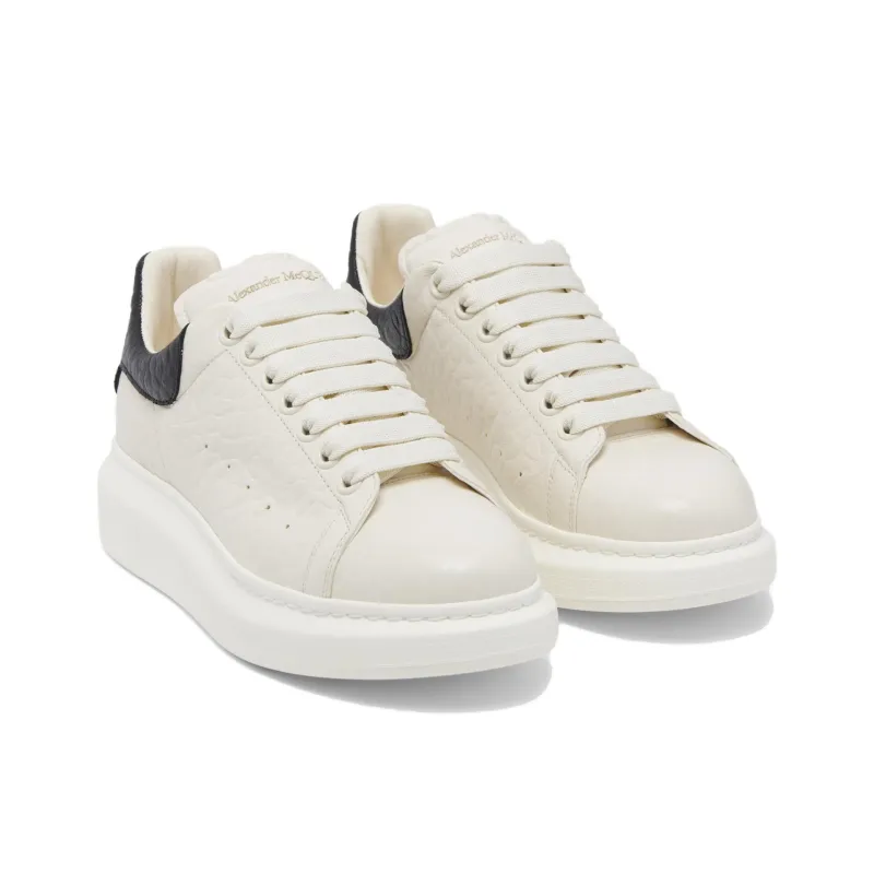 Alexander McQueen Oversized Off Low Top Skateboard Shoes Women's White-2