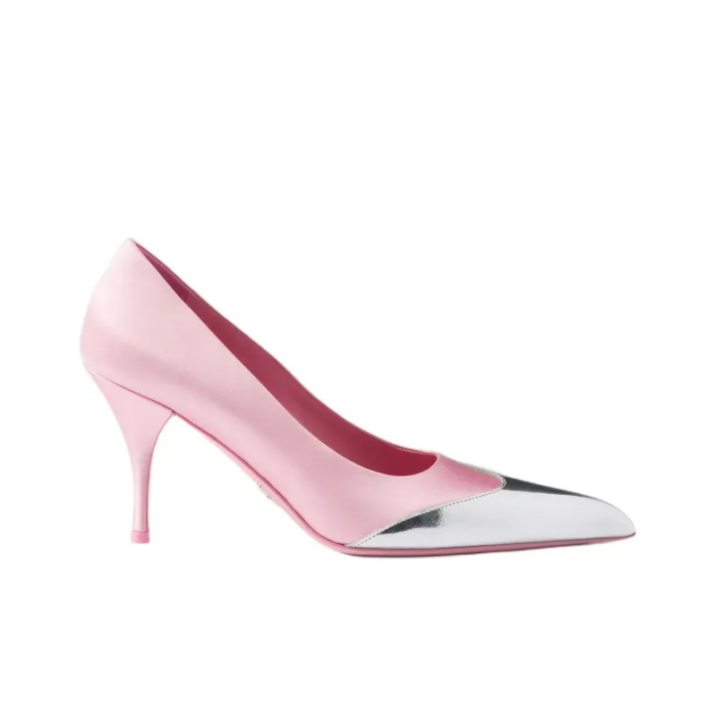 PRADA Slim Heel High Heels 8.5cm Women's Pink-1
