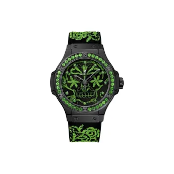 HUBLOT Automatic Mechanical Movement Men's Watches Watch 41mm Black Dial Ceramic Watch Case Rubber Strap