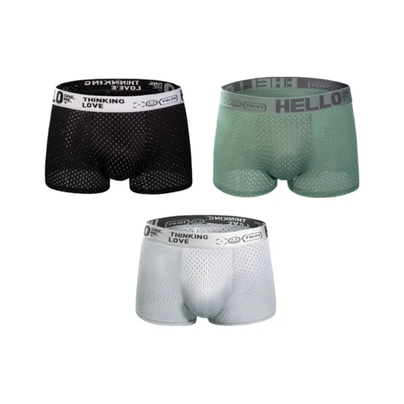 Qiao Ni Tong Underpants Men's 1 Pack Black-12