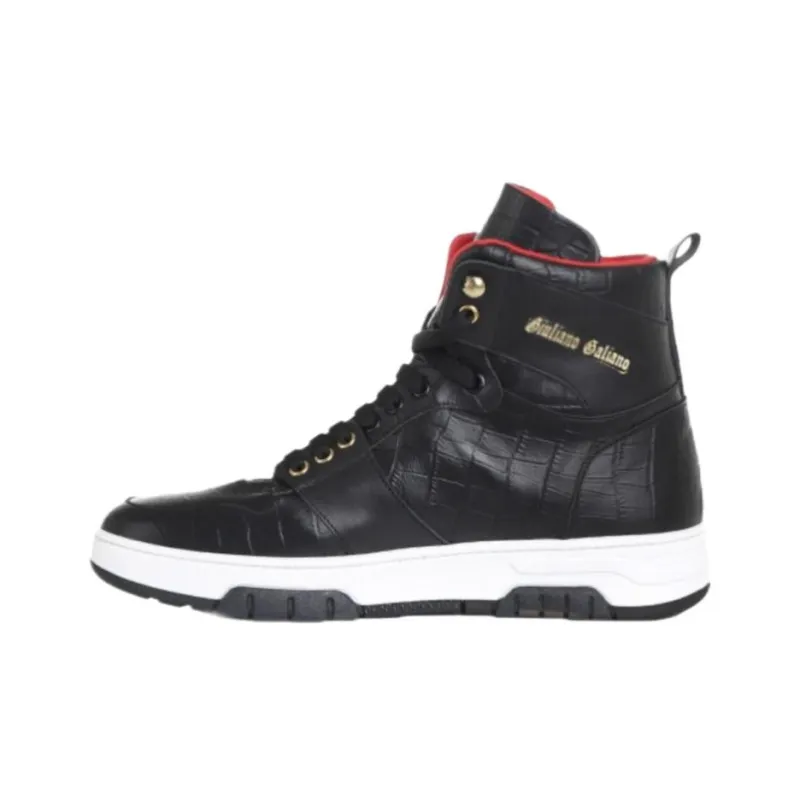 Giuliano Galiano Zapatillas High-Top Skateboard Shoes Men's Black-0