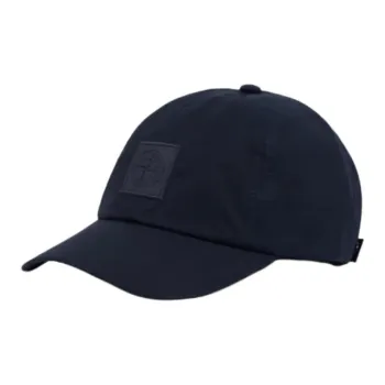 STONE ISLAND Cotton Canvas Organic Cotton Fiber Baseball Caps Unisex Marine Blue