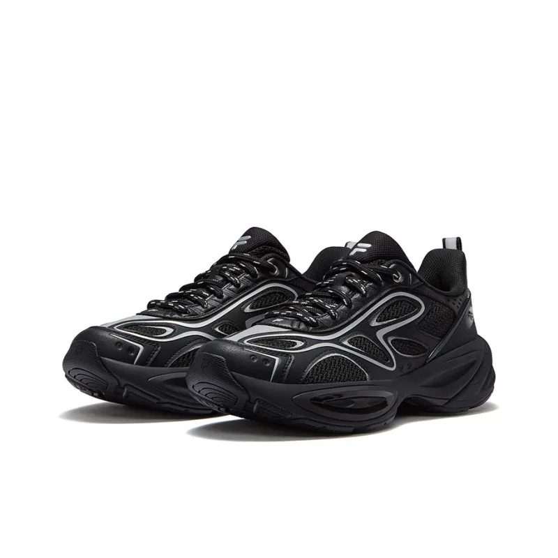 FILA FUSION BUZZARD II Meteorite Shoes 2nd Generation Low Top Casual Shoes Men's Black Silver-1