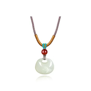 Di Su Xing Pendants White Jade Women's