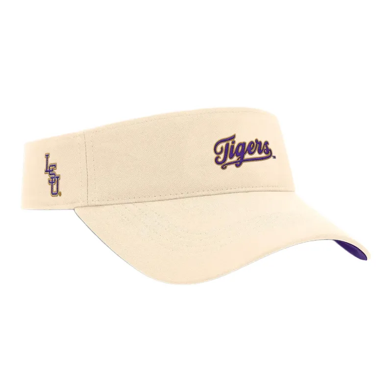 Nike Lsu Tigers Primetime Ace Men's Nike Dri FIT College Adjustable Visor-1