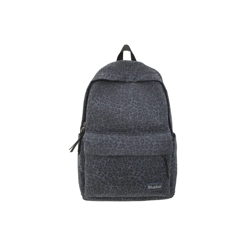 URBAN FOREST Flannelette Backpacks Regular Unisex Brown/Blue/Black-5