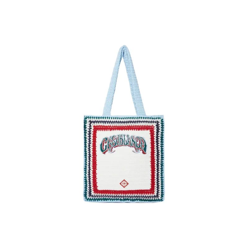 CASABLANCA Large Crochet Tote Bag-2