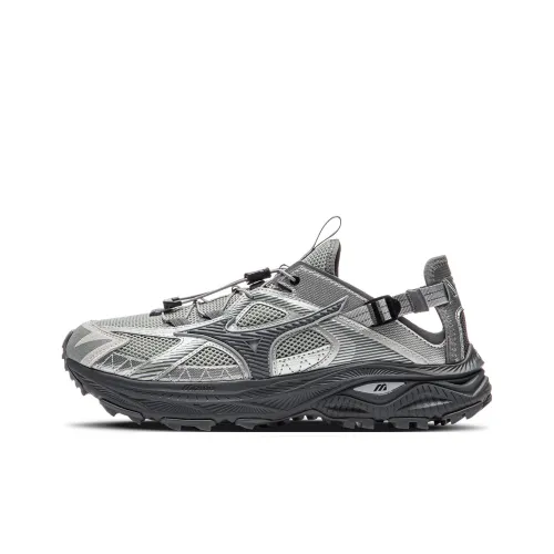 Mizuno Racer Trail Breathable River Trekking Shoes Unisex Charcoal Gray