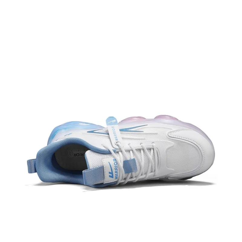 Warrior Slip Resistant, Abrasion Resistant, Lightweight Low Top Casual Shoes Men's White Blue-2