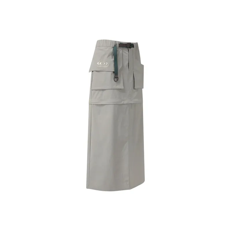 SALOMON Casual Long Skirt Women's Gray-3