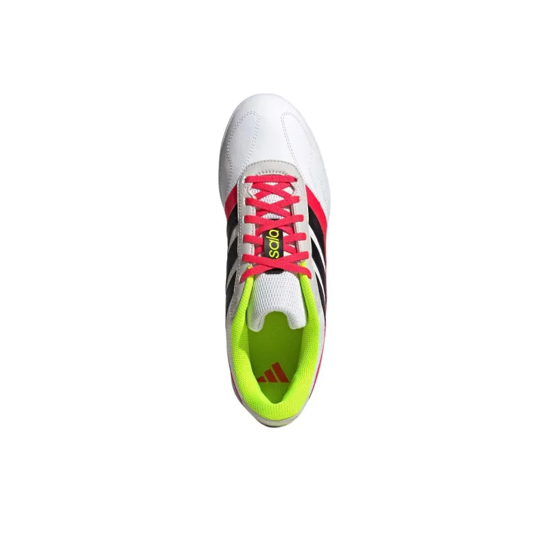Adidas Super Sala Indoor Anti Slip Wear Resistant Soccer Shoes Men's White Red-4