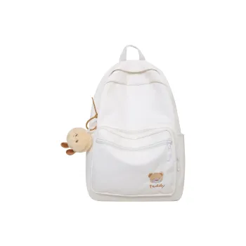 Yalu Nylon Backpack Unisex White/Black/Pink/Yellow/Green/Blue