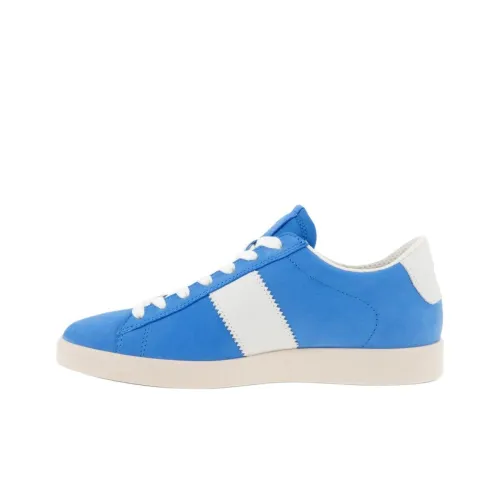 Ecco STREET LITE Slip Resistant Low Top Skateboard Shoes Women's Blue