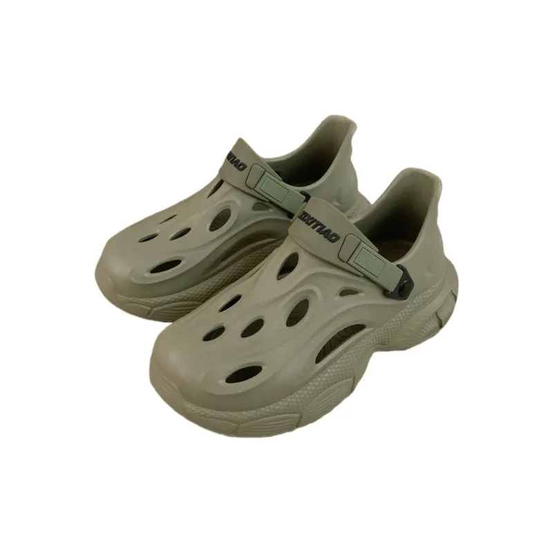 Thin Strips Sandal Slippers Men's, Milk White-10