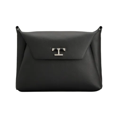 TOD'S Calfskin File Bag Shoulder Bag Regular Men's Black